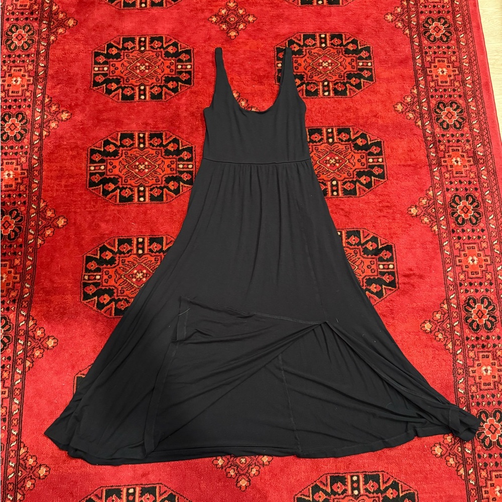A New Day Black Sleeveless Scoop Neck Sundress